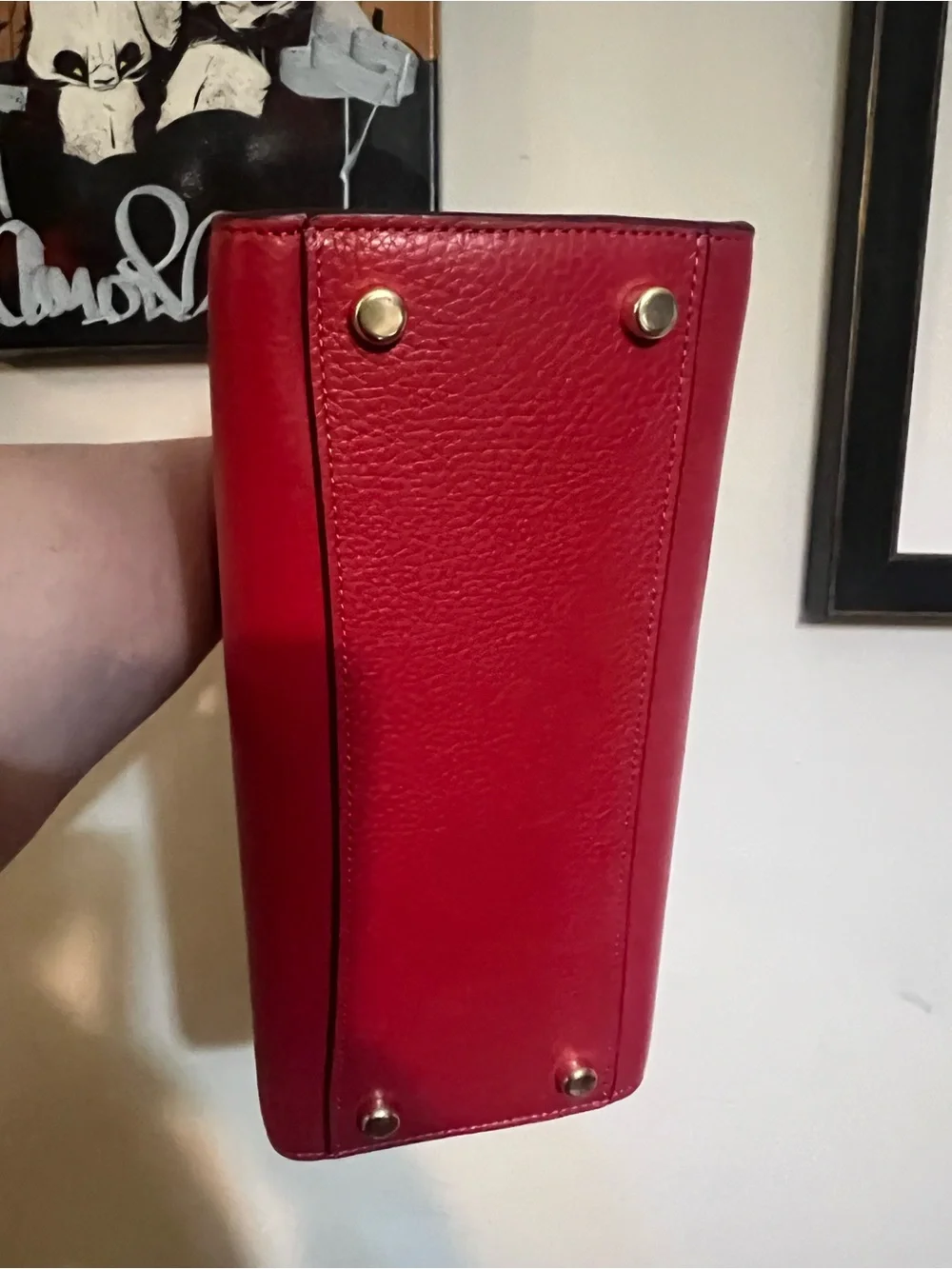 Coach Small Maggie Red Leather Satchel Bag